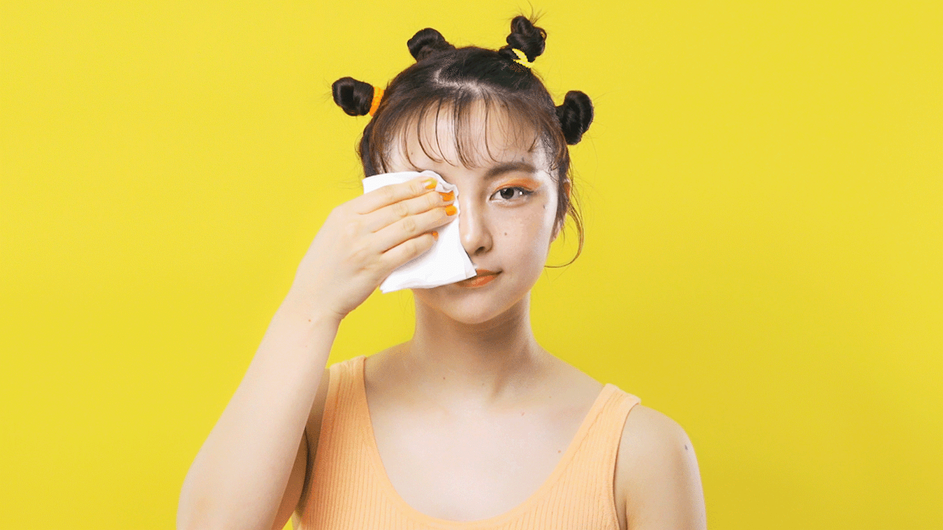 ルルルン クレンジング リッチシート ふき取りイメージ