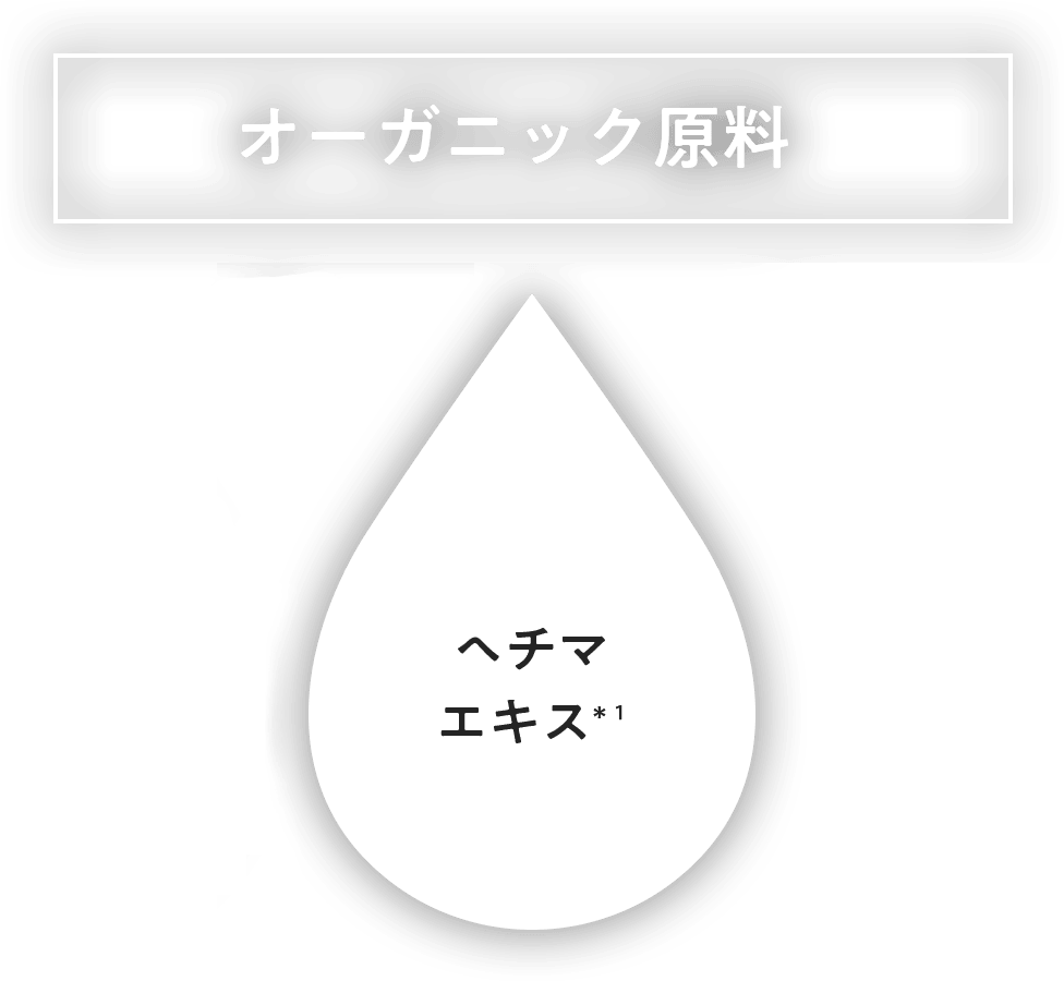 ユズ果皮オイル＊1、ヘチマエキス＊2