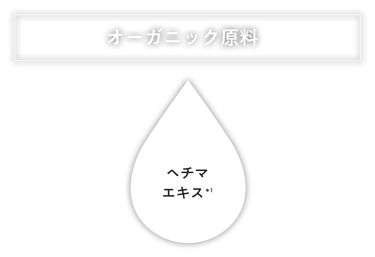 ユズ果皮オイル＊1、ヘチマエキス＊2