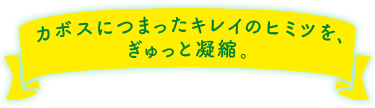 カボスにつまったキレイのヒミツをぎゅっと凝縮。